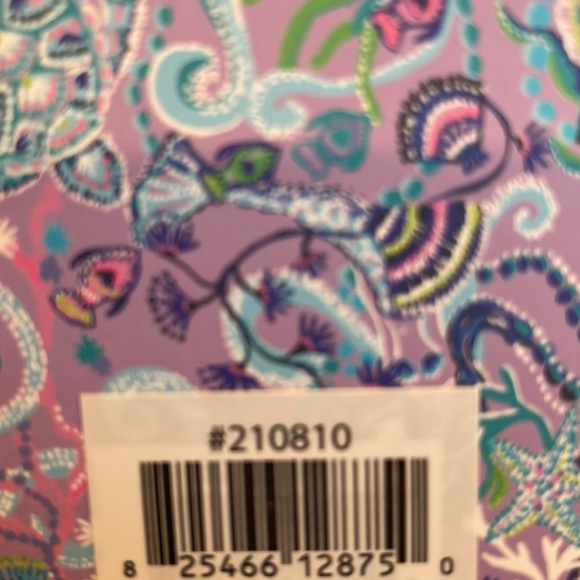 Lilly Pulitzer Agenda Bonus Pack Turtle Mermaid Zipper Pouch Pencil Case Set NWT - Picture 7 of 7